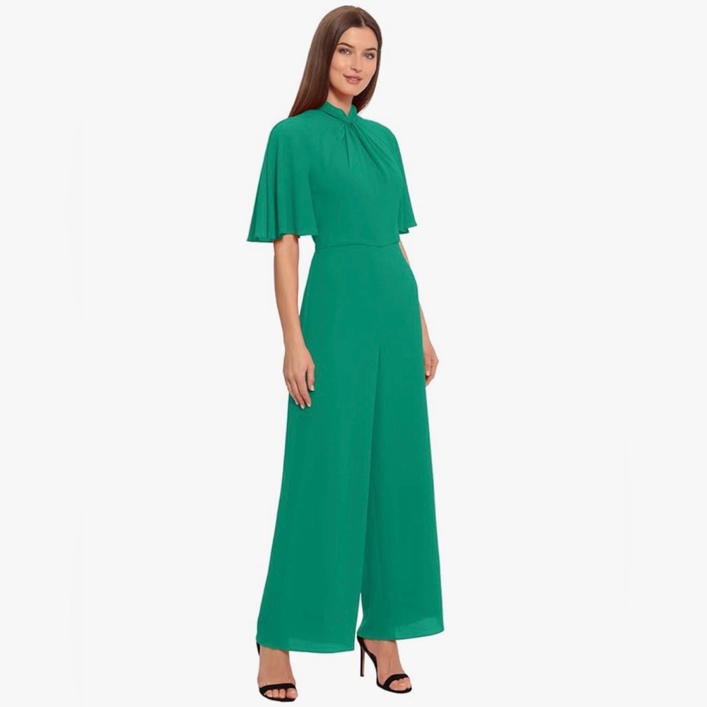 Maggy London Women's High Neck Jumpsuit Size 0 NWT